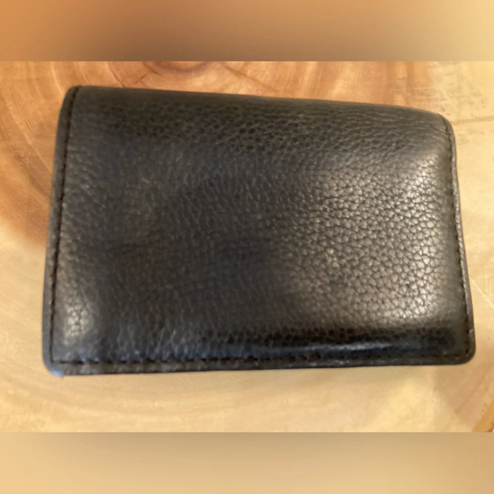 MICHAEL KORS Black Wallet Window‎ ID Credit Cards Slots Bi Fold JET SET